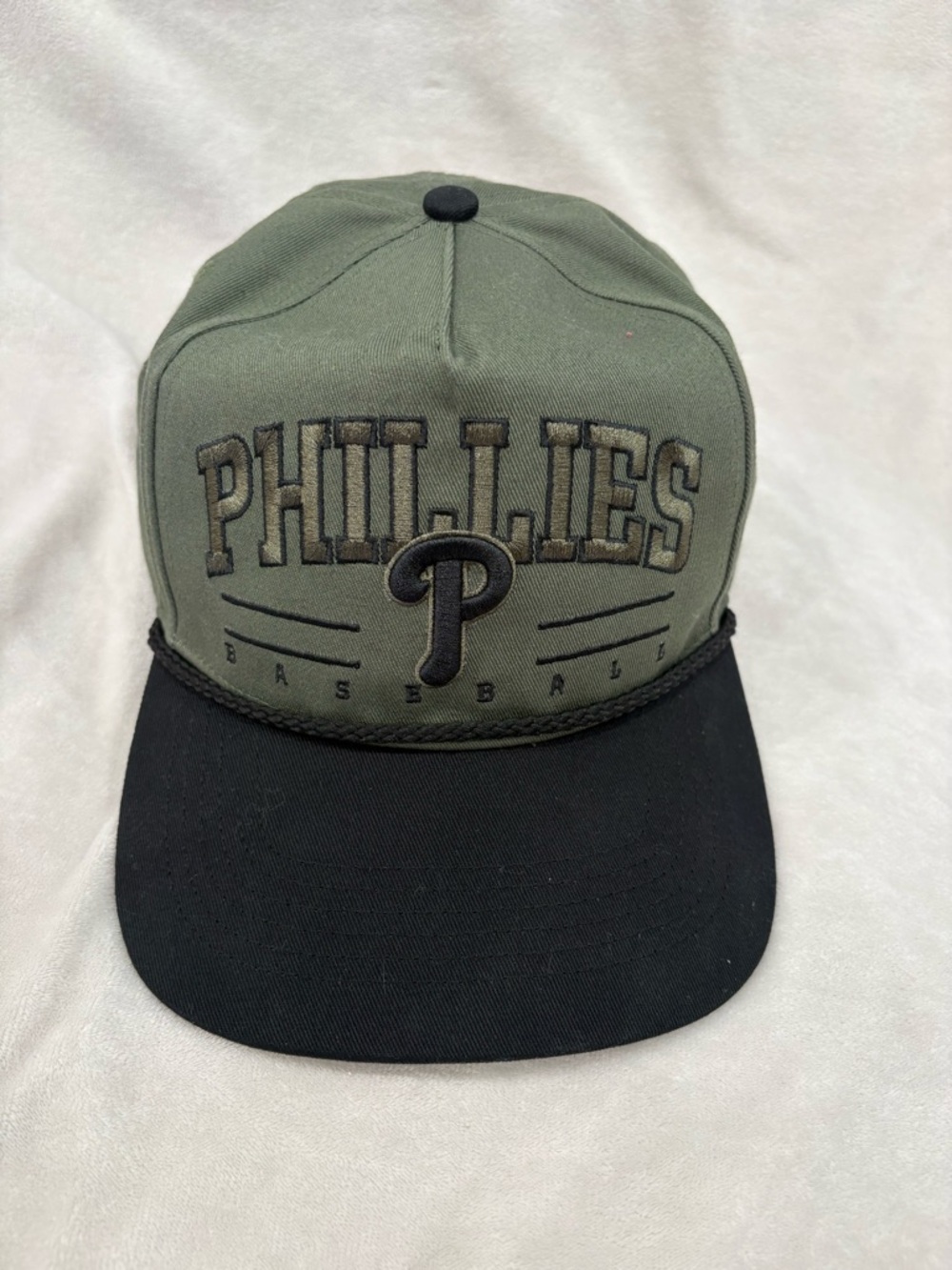 Phillies 47 Brand Olive and Black Interior Snapback Hat - Picture 1 of 6